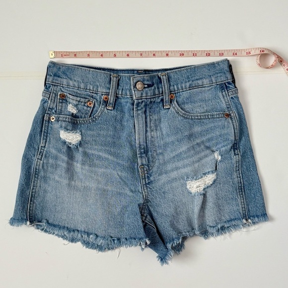 GAP High-Rise Denim Jorts Blue 27 (4R) 3” Inseam - Picture 2 of 7